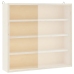 Vitrina de madera para coleccionistas con puertas 40x8,5x37 cm