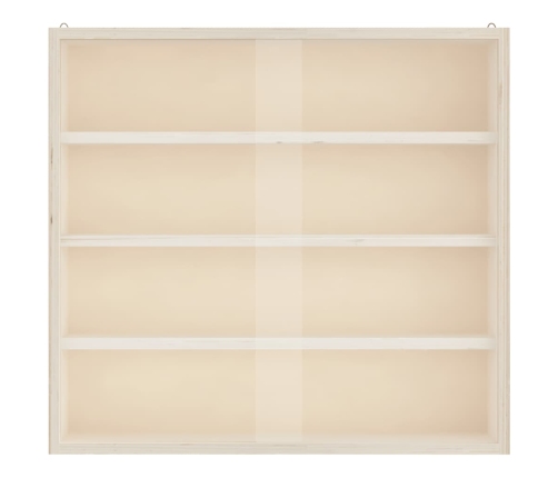 Vitrina de madera para coleccionistas con puertas 40x8,5x37 cm