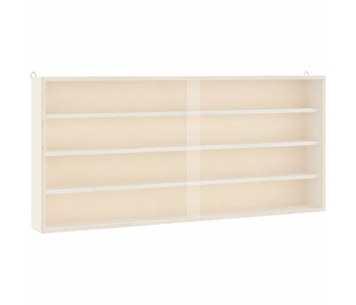 Vitrina de madera para coleccionistas con puertas 80x8,5x37 cm