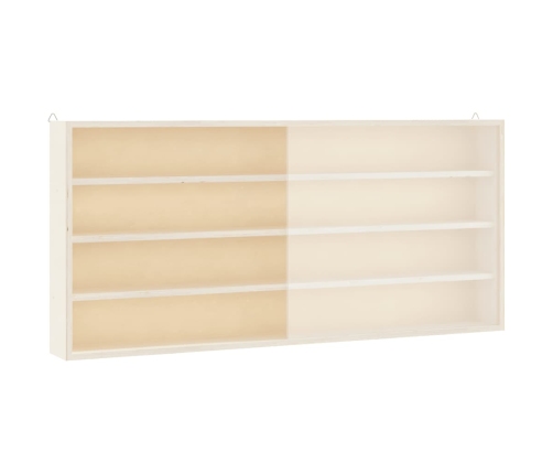 Vitrina de madera para coleccionistas con puertas 80x8,5x37 cm