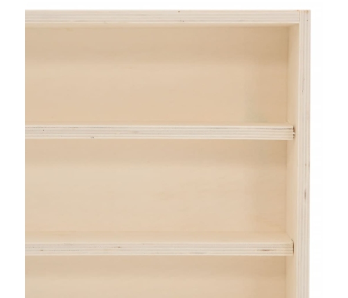 Vitrina de madera para coleccionistas con puertas 80x8,5x37 cm