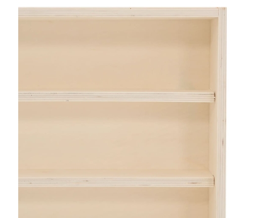 Vitrina de madera para coleccionistas con puertas 100x8,5x37 cm