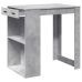 Mesa alta de bar madera ingeniería gris hormigón 102x70x103,5cm