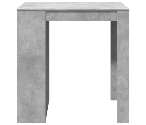 Mesa alta de bar madera ingeniería gris hormigón 102x70x103,5cm