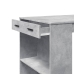 Mesa alta de bar madera ingeniería gris hormigón 102x70x103,5cm