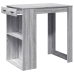 Mesa alta de bar madera ingeniería gris Sonoma 102x70x103,5 cm