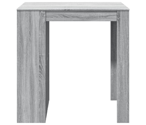 Mesa alta de bar madera ingeniería gris Sonoma 102x70x103,5 cm