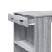 Mesa alta de bar madera ingeniería gris Sonoma 102x70x103,5 cm