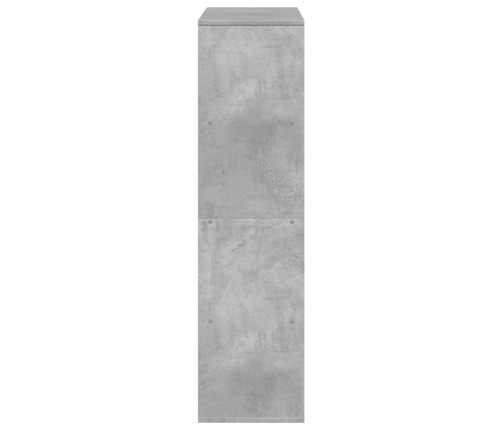 Estantería madera de ingeniería gris hormigón 100x33x125,5 cm