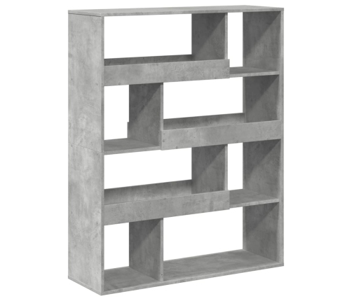 Estantería madera de ingeniería gris hormigón 100x33x125,5 cm