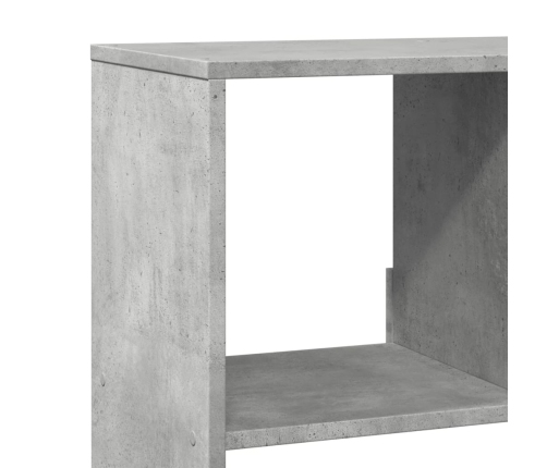 Estantería madera de ingeniería gris hormigón 100x33x125,5 cm