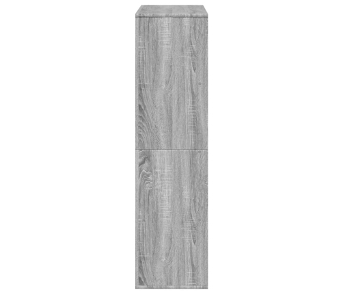 Estantería de madera de ingeniería gris Sonoma 100x33x125,5 cm