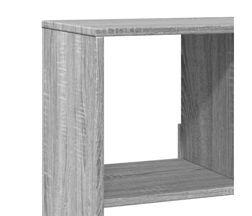 Estantería de madera de ingeniería gris Sonoma 100x33x125,5 cm