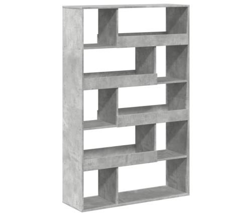 Estantería de madera ingeniería gris hormigón 100x33x156,5 cm