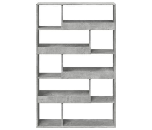 Estantería de madera ingeniería gris hormigón 100x33x156,5 cm