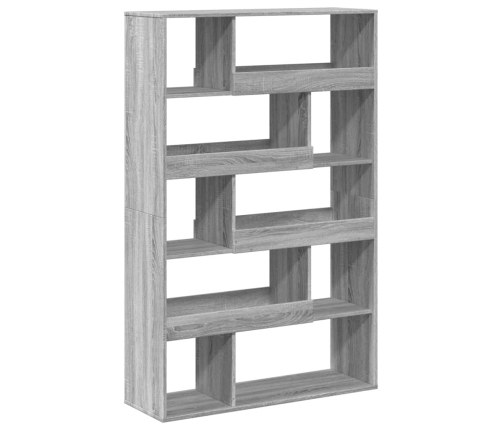 Estantería de madera de ingeniería gris Sonoma 100x33x156,5 cm