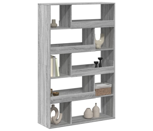 Estantería de madera de ingeniería gris Sonoma 100x33x156,5 cm