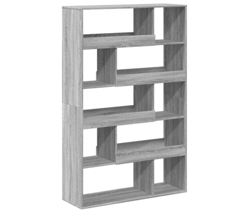 Estantería de madera de ingeniería gris Sonoma 100x33x156,5 cm