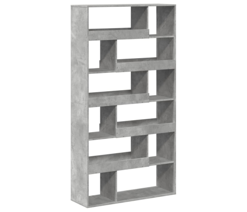 Estantería madera de ingeniería gris hormigón 100x33x187,5 cm