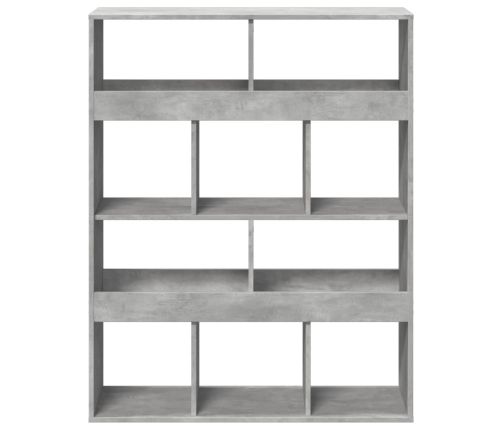 Estantería madera de ingeniería gris hormigón 100x33x125,5 cm