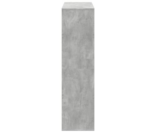 Estantería madera de ingeniería gris hormigón 100x33x125,5 cm