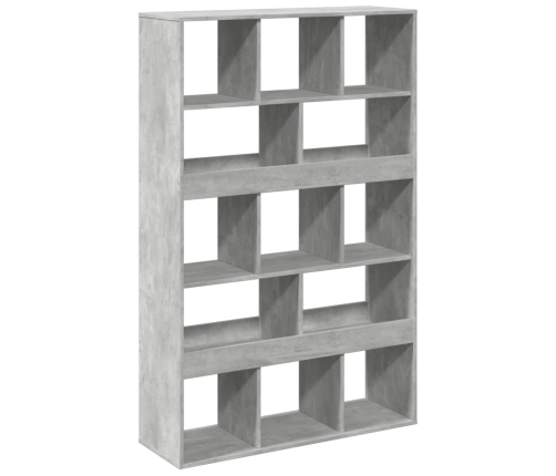 Estantería de madera ingeniería gris hormigón 100x33x156,5 cm