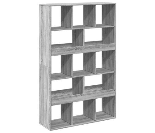 Estantería de madera de ingeniería gris Sonoma 100x33x156,5 cm