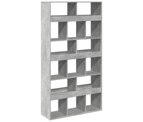 Estantería madera de ingeniería gris hormigón 100x33x187,5 cm