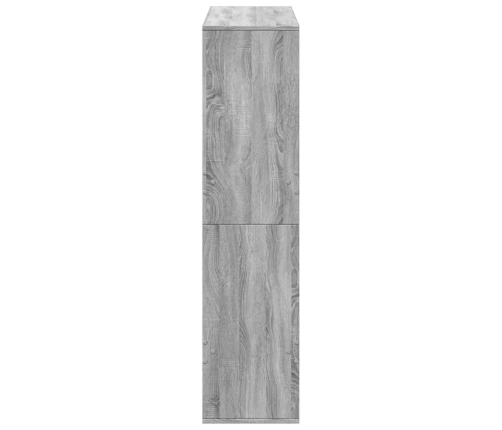 Estantería de madera de ingeniería gris Sonoma 100x33x135 cm