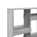 Estantería de madera de ingeniería gris Sonoma 100x33x135 cm