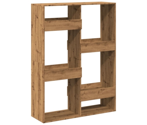 Estantería de madera de ingeniería roble artisan 100x33x135 cm