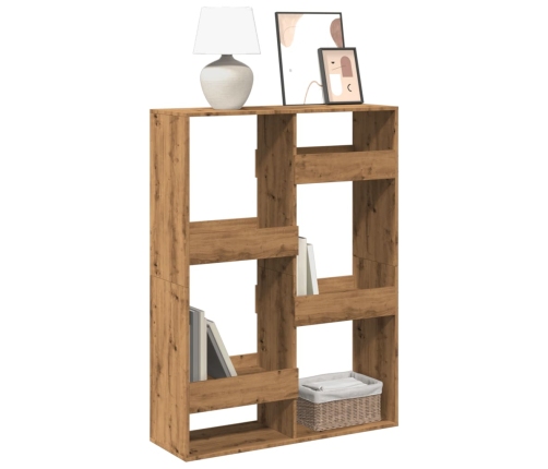 Estantería de madera de ingeniería roble artisan 100x33x135 cm