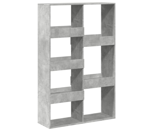 Estantería de madera ingeniería gris hormigón 100x33x155,5 cm