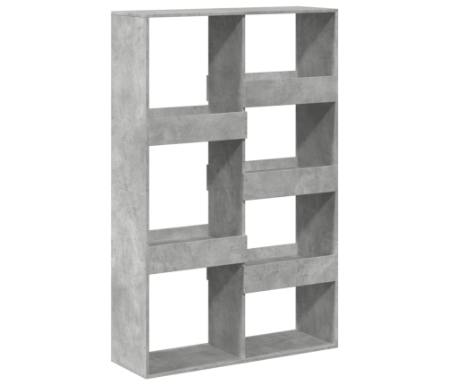 Estantería de madera ingeniería gris hormigón 100x33x155,5 cm