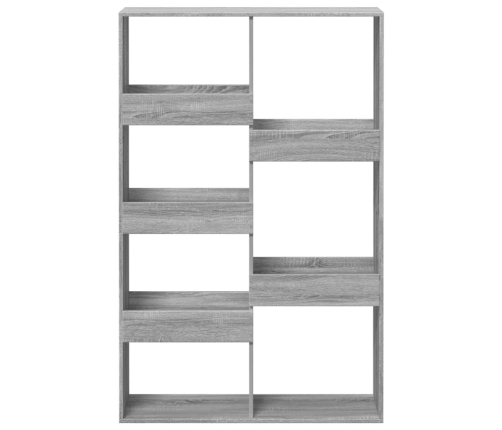 Estantería madera de ingeniería gris Sonoma 100x33x155,5 cm