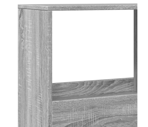 Estantería madera de ingeniería gris Sonoma 100x33x155,5 cm