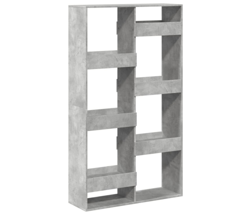 Estantería madera de ingeniería gris hormigón 100x33x175 cm