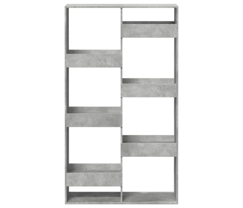 Estantería madera de ingeniería gris hormigón 100x33x175 cm