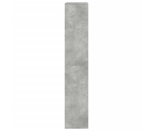 Estantería madera de ingeniería gris hormigón 100x33x175 cm