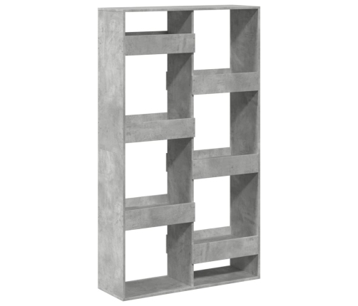 Estantería madera de ingeniería gris hormigón 100x33x175 cm