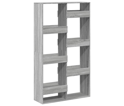 Estantería madera de ingeniería gris Sonoma 100x33x175 cm