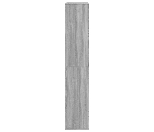 Estantería madera de ingeniería gris Sonoma 100x33x175 cm