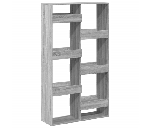 Estantería madera de ingeniería gris Sonoma 100x33x175 cm