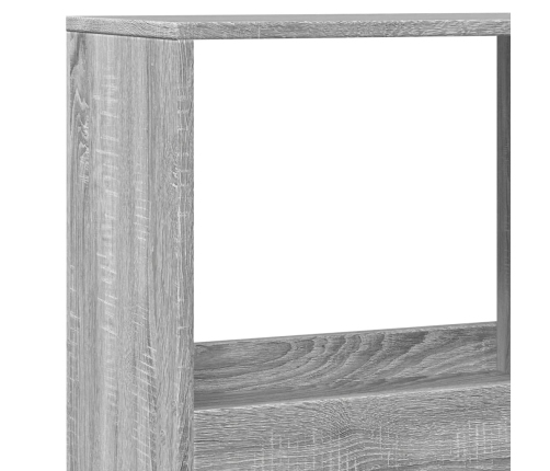 Estantería madera de ingeniería gris Sonoma 100x33x175 cm