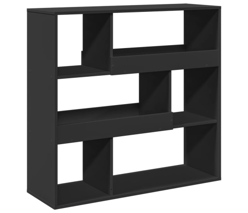 Separador de ambientes madera ingeniería negro 100x33x94,5 cm