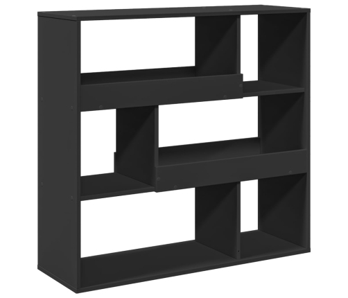 Separador de ambientes madera ingeniería negro 100x33x94,5 cm