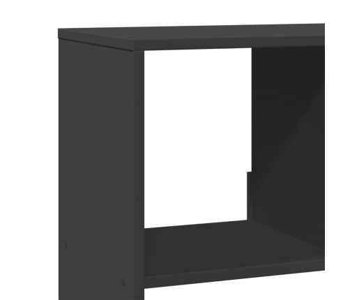 Separador de ambientes madera ingeniería negro 100x33x125,5 cm