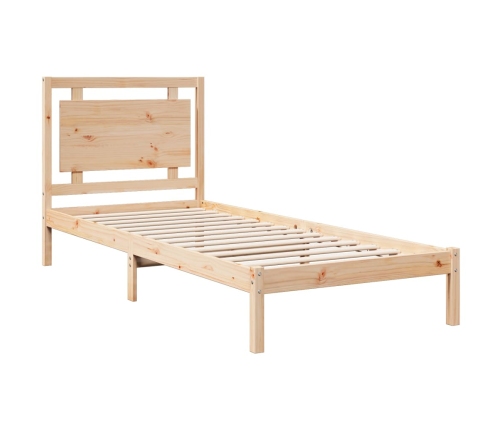 Cama extralarga sin colchón madera maciza 90x210 cm