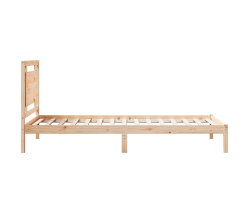 Cama extralarga sin colchón madera maciza 90x210 cm