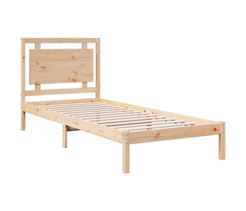 Cama extralarga sin colchón madera maciza 100x210 cm